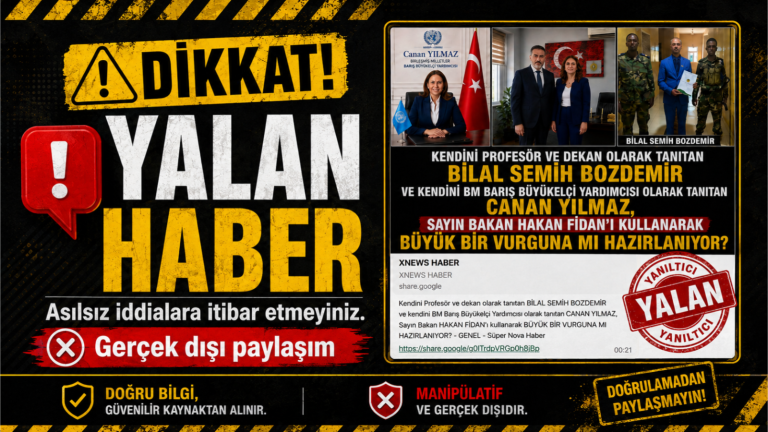 Yalan haber ve yanıltıcı iddialara karşı kamuoyu doğrulama manşet görseli