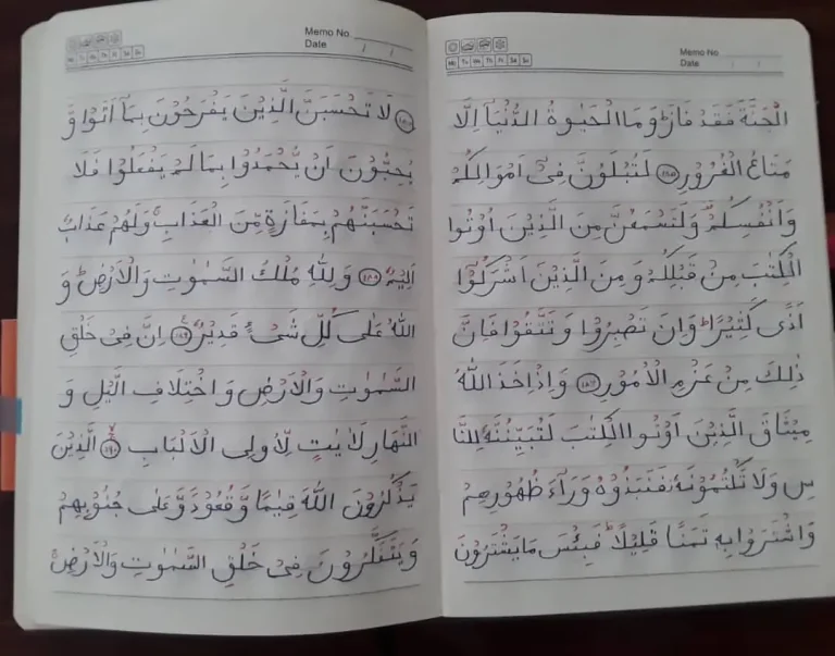 یک کودک ۱۰ ساله چهار سپاره قرآن کریم را درلوگربا دست نوشته است