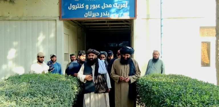 هیأت وزارت امور سرحدات وضعیت سرحدی بندر حیرتان را بررسی کرد