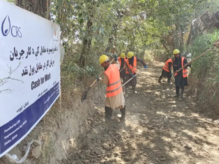 کار پاک‌کاری ۱۳ کانال آبرسانی در لوگر تکمیل شد