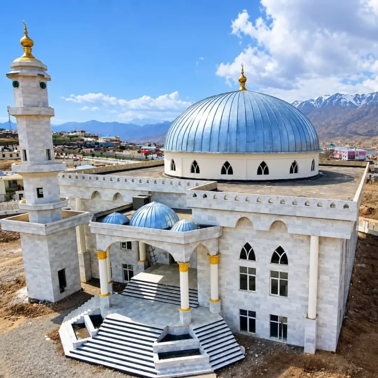کار باقی مانده مسجد جامع عیدگاه نیلی آغاز شد