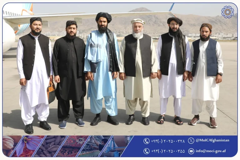 وزیر صنعت و تجارت امارت اسلامی افغانستان عازم بلاروس شد
