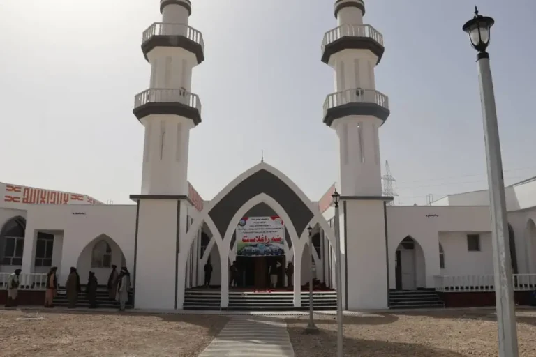 ساختمان جدید یک مسجد در زابل افتتاح شد