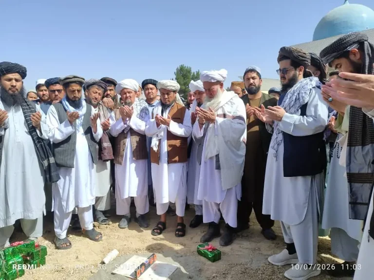 آغاز کار ساخت مسجدی با ظرفیت ۵۰۰ نمازگزار در ریاست صحت عامه سمنگان  