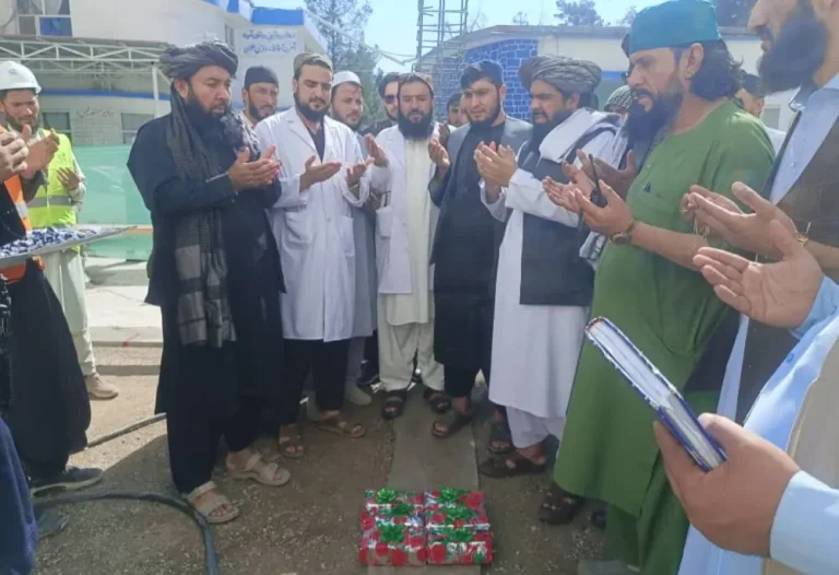 مرکز تریاژ، در شفاخانه ولایتی بغلان ساخته می‌شود
