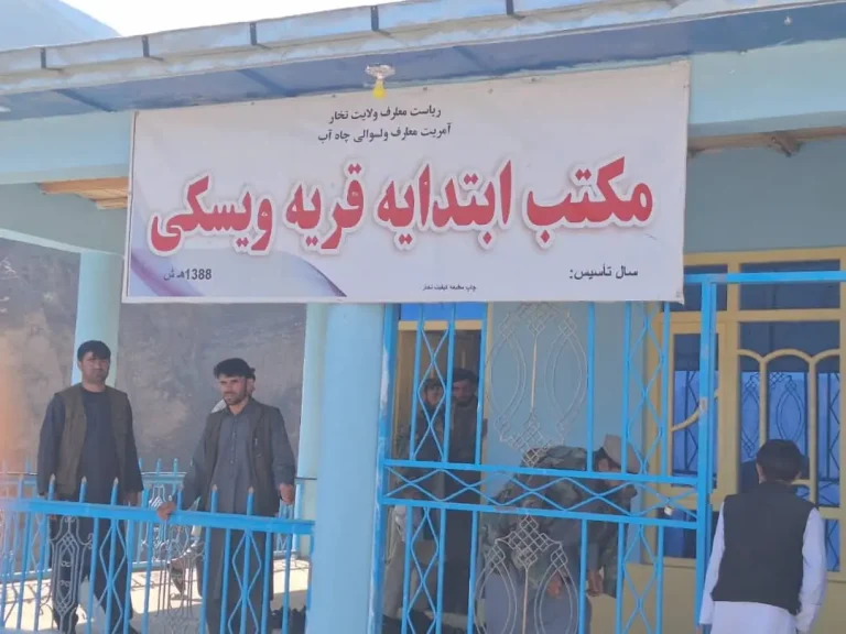 دو مکتب با حمایت تاجران در تخار به بهره‌برداری سپرده شد