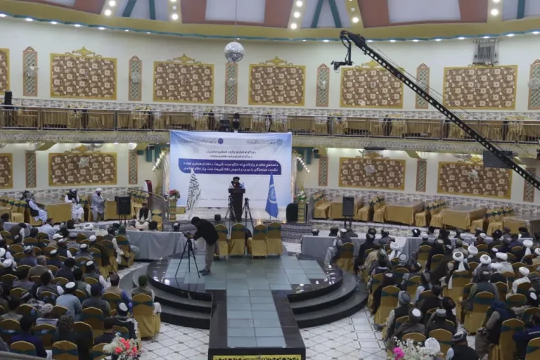 نشست هماهنگی درباره نفاذ شریعت، اتحاد و همبستگی در جوزجان برگزار شد