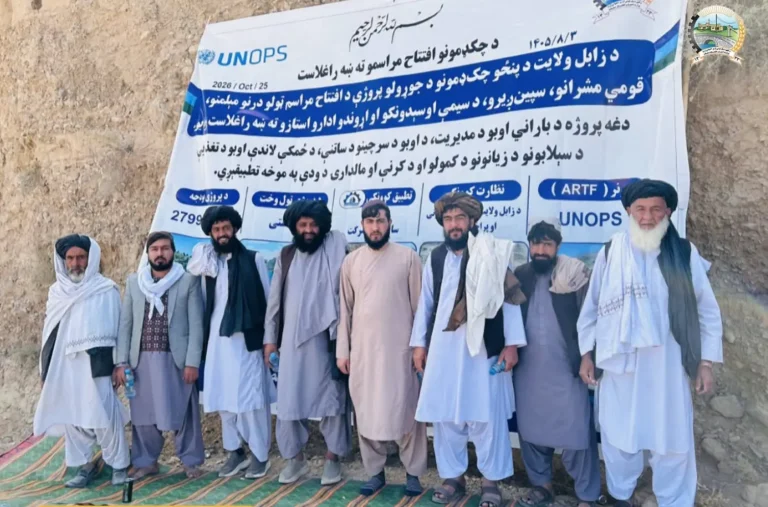 آغاز کار۵ بندکوچک آبی درمربوطات زابل